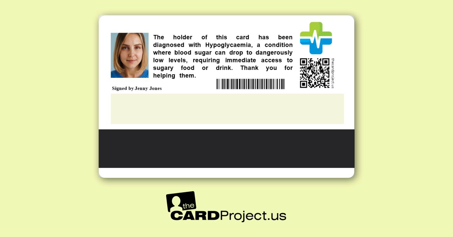 Hypoglycemia Premium Card (REAR)